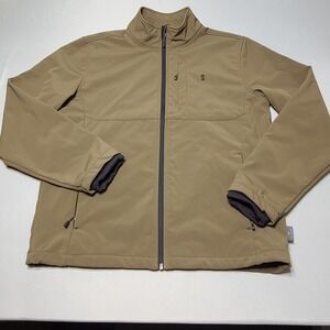 Free Country Men's Lanier Softshell Jacket Large Saddle Brown Techwear Gorpcore